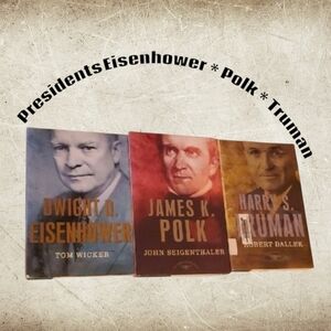 Presidential History Biography Books Of 3 Presidents : Eisenhower Polk Truman